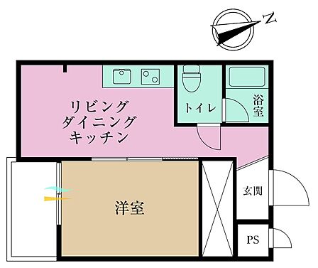 1LDK 間取り