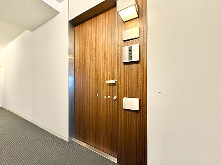 清潔感のある落ち着いた雰囲気の玄関です。