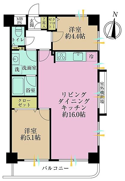 間取りを拡大表示