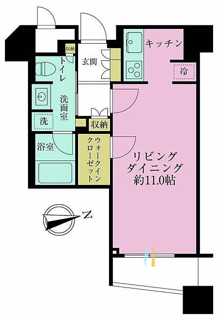 1R 間取り