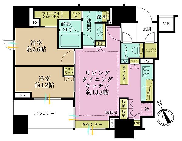 間取りを拡大表示