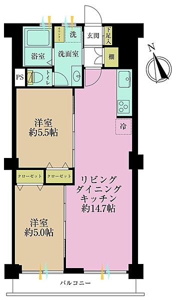 間取りを拡大表示