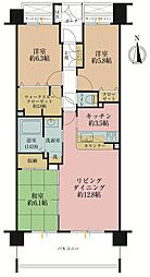 クレストフォルム鶴見グランステージ 3LDKの間取図画像