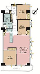 光建ハイムブリリアンス野毛山公園 3LDKの間取図画像