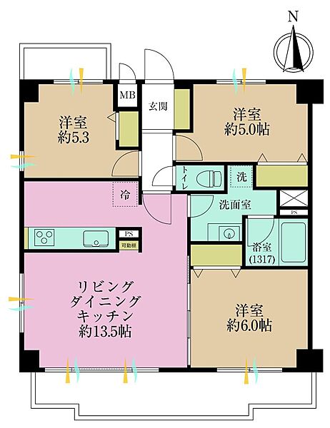 間取りを拡大表示