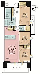 パークホームズ浅草六丁目 3LDKの間取図画像