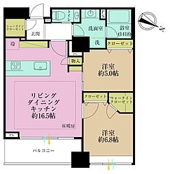 ガレリアグランデ 2LDKの間取図画像