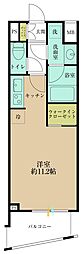 シティインデックス西五反田 1Kの間取図画像