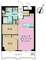 プロスペアー中野 2LDKの間取図画像