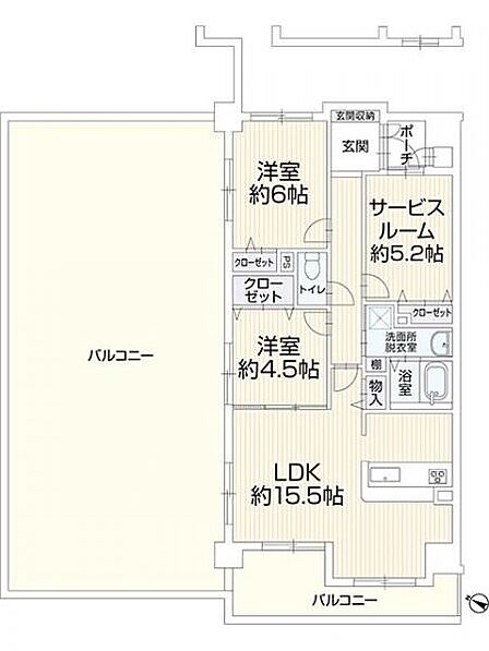 3LDK 間取り
