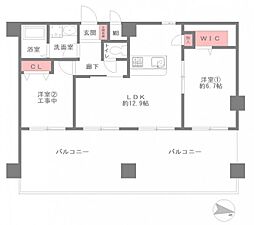 セントラルハイツ灘パート5 2LDKの間取図画像