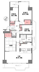 須磨パークヒルズG棟GEMINI 4LDKの間取図画像