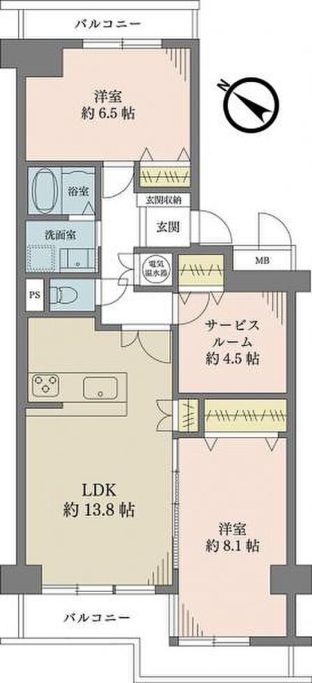 3LDK 間取り
