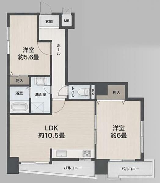 間取りを拡大表示