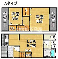 レトロハウス西住之江  ｜ 大阪府大阪市住之江区西住之江3丁目（賃貸アパート2LDK・1階・47.48㎡） その2