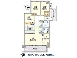 グランシティユーロレジデンス川崎 3SLDKの間取り