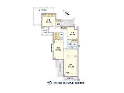 朝日マンション目黒 3LDKの間取図画像