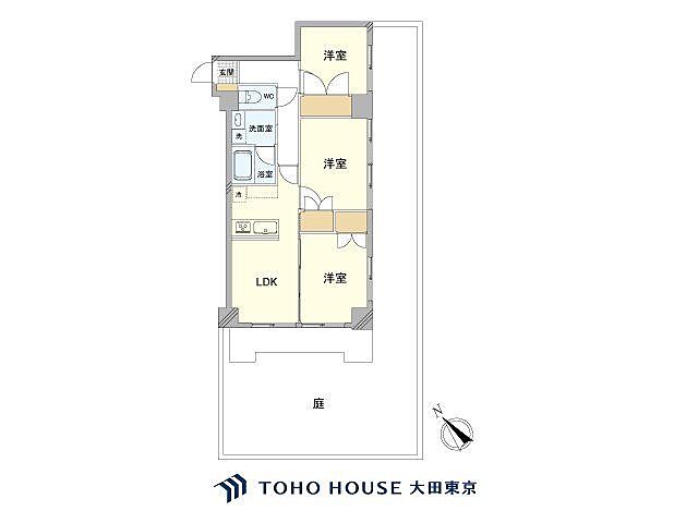 間取り ジュネス大森中央 1階/-