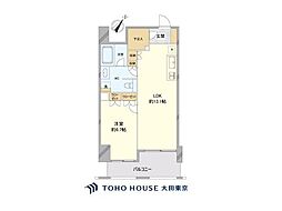 グランスイート神宮前 1LDKの間取図画像