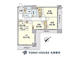 キャナルファーストタワー 3LDKの間取図画像