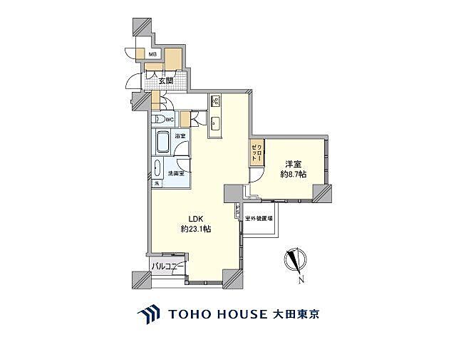 間取り THE TOWERS DAIBA 16階/-