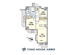 ヴィーナ・パルテール渋谷ウエスト 2LDKの間取図画像