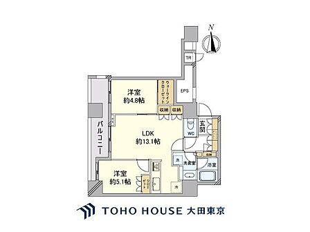 2LDK 間取り