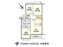 綱島ビューハイツ 3DKの間取図画像