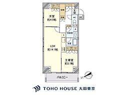 レグノ・カリテ品川シーサイド 2LDKの間取図画像