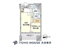 パークコート南麻布 1LDKの間取図画像