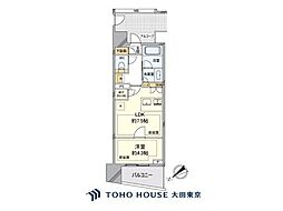 プラウド渋谷東 1LDKの間取図画像