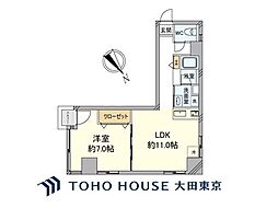 MAC小網町コート 1LDKの間取図画像