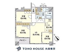 パラッシオ目黒不動前 3LDKの間取図画像