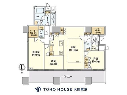 3LDK 間取り