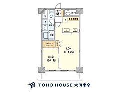 アルテール新宿 1LDKの間取図画像