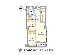 ライオンズマンション文京 2LDKの間取図画像