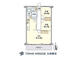 秀和第二東陽町レジデンス 2LDKの間取図画像