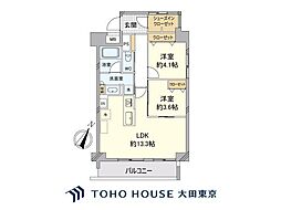 コンドミニアム池尻 2LDKの間取図画像