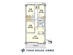 グリーンコーポ川崎ニューシティスクウェア 3LDKの間取図画像