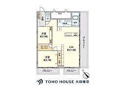 秀和恵比寿レジデンス 2LDKの間取図画像