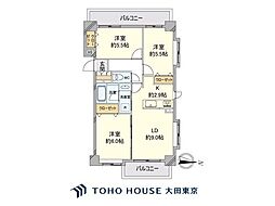 ダイアパレス大森南 3LDKの間取図画像