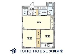 シェトワ大森 2LDKの間取図画像