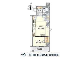 コンシェリア恵比寿 1LDKの間取図画像