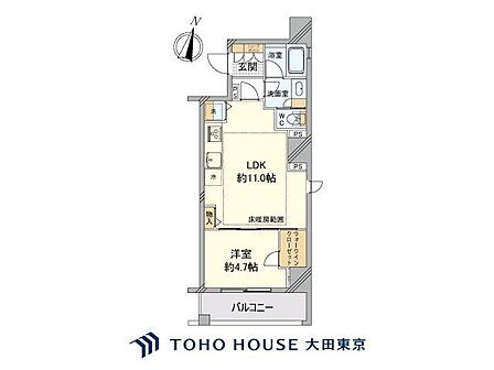 1LDK 間取り