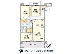 ライオンズマンション弦巻グランフォート 3LDKの間取図画像