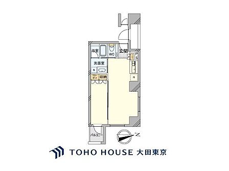 1LDK 間取り
