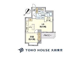 サンフローラハイツ渋谷 1LDKの間取図画像