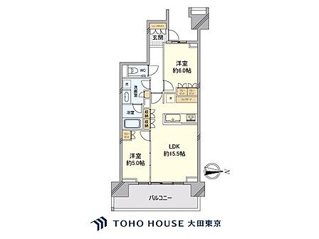 2LDK 間取り