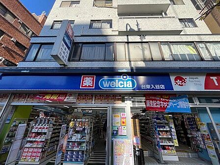 ウエルシア台東入谷店 550m