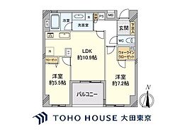 レクセルマンション錦糸町 2LDKの間取図画像